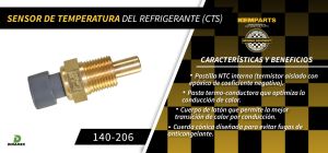 SENSOR DE REFRIGERANTE PONTIAC AZTEK 140-206