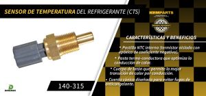 SENSOR DE REFRIGERANTE CHRYSLER-DODGE-HYUNDAI 300 M 140-315