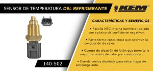 SENSOR DE REFRIGERANTE FORD-LINCOLN-MERCURY AEROSTAR 140-502