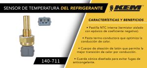 SENSOR DE REFRIGERANTE NISSAN TSUBAME 140-711
