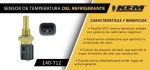 SENSOR DE REFRIGERANTE TOYOTA 4 RUNNER 140-712