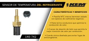 SENSOR DE REFRIGERANTE HONDA ACCORD 140-742