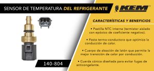 SENSOR DE REFRIGERANTE FORD-LINCOLN-MERCURY IKON 140-804