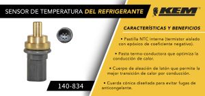 SENSOR DE REFRIGERANTE   140-834