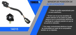 SENSOR DE ACELERACION (TPS) FORD-LINCOLN-MERCURY BRONCO 14015