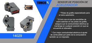 SENSOR DE ACELERACION (TPS) FORD-LINCOLN-MERCURY COUGAR 14029
