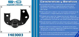 SOPORTE BARRA TENSORA CHEVROLET-GMC-BUICK-CADILLAC CHEVY 1403003-SYD