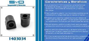 GOMA BARRA ESTABILIZADORA CHEVROLET-GMC-BUICK-CADILLAC COBALT 1403034-SYD