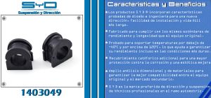 GOMA BARRA ESTABILIZADORA CHEVROLET-GMC-BUICK-CADILLAC AVALANCHE 1403049-SYD