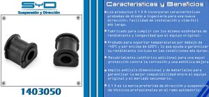 GOMA BARRA ESTABILIZADORA CHEVROLET-GMC-BUICK-CADILLAC MALIBU 1403050-SYD