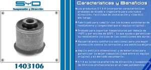 BUJE DE SUSPENSION CHEVROLET-GMC-BUICK-CADILLAC SILHOUETTE 1403106-SYD