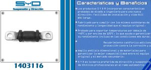 BUJE DE SUSPENSION CHEVROLET-GMC-BUICK-CADILLAC SPARK 1403116-SYD