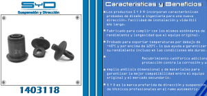 BUJE DE SUSPENSION CHEVROLET-GMC-BUICK-CADILLAC CRUZE 1403118-SYD