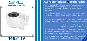 BUJE DE SUSPENSION CHEVROLET-GMC-BUICK-CADILLAC CRUZE 1403119-SYD