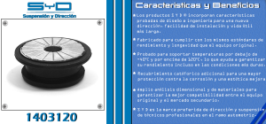 BUJE DE SUSPENSION CHEVROLET-GMC-BUICK-CADILLAC AVEO 1403120-SYD