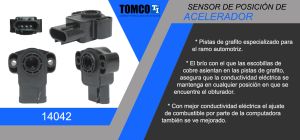 SENSOR DE ACELERACION (TPS) FORD-LINCOLN-MERCURY CONTOUR 14042