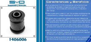 BUJE DE SUSPENSION CHRYSLER-DODGE-HYUNDAI ATOS 1406006-SYD