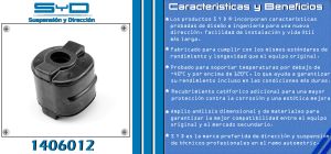 BUJE DE SUSPENSION CHRYSLER-DODGE-HYUNDAI CARAVAN 1406012-SYD