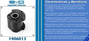 BUJE DE SUSPENSION CHRYSLER-DODGE-HYUNDAI ATOS 1406013-SYD