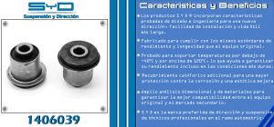 BUJE DE SUSPENSION CHRYSLER-DODGE-HYUNDAI RAM 2500 PICK-UP 1406039-SYD