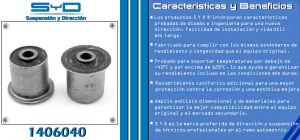 BUJE DE SUSPENSION CHRYSLER-DODGE-HYUNDAI RAM 2500 PICK-UP 1406040-SYD