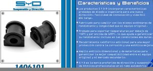 GOMA BARRA ESTABILIZADORA CHRYSLER-DODGE-HYUNDAI 200 1406101-SYD