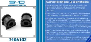 GOMA BARRA ESTABILIZADORA CHRYSLER-DODGE-HYUNDAI 200 1406102-SYD