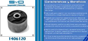 BUJE DE SUSPENSION CHRYSLER-DODGE-HYUNDAI ATOS 1406120-SYD