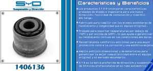 BUJE DE SUSPENSION CHRYSLER-DODGE-HYUNDAI RAM 2500 PICK-UP 1406136-SYD