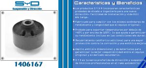 BUJE DE SUSPENSION CHRYSLER-DODGE-HYUNDAI DODGE I 10 1406167-SYD