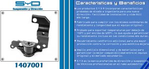 BUJE DE SUSPENSION CHRYSLER-DODGE-HYUNDAI PROMASTER RAPID 1407001-SYD