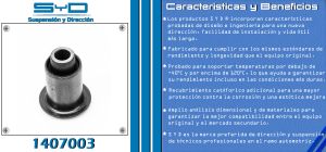 BUJE DE SUSPENSION CHRYSLER-DODGE-HYUNDAI PROMASTER RAPID 1407003-SYD