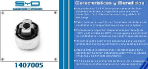 BUJE DE SUSPENSION CHRYSLER-DODGE-HYUNDAI PROMASTER RAPID 1407005-SYD