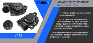 SENSOR DE ACELERACION (TPS) CHEVROLET-GMC-BUICK-CADILLAC ASTRO 14072