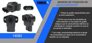 SENSOR DE ACELERACION (TPS) FORD-LINCOLN-MERCURY ESCORT 14092