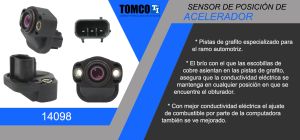 SENSOR DE ACELERACION (TPS) CHRYSLER-DODGE-HYUNDAI ASPEN 14098