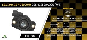 SENSOR DE ACELERACION (TPS) NISSAN PLATINA 141-600
