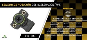 SENSOR DE ACELERACION (TPS) VOLKSWAGEN COMBI 141-603