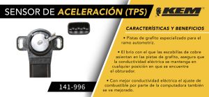 SENSOR DE ACELERACION (TPS) NISSAN SENTRA 141-996