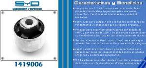 BUJE DE SUSPENSION RENAULT FLUENCE 1419006-SYD