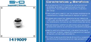 BUJE DE SUSPENSION RENAULT LAGUNA 1419009-SYD