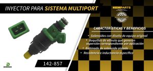 INYECTOR MULTIPORT CHRYSLER-DODGE-HYUNDAI H100 142-857