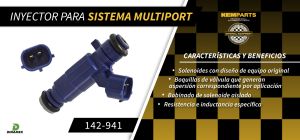 INYECTOR MULTIPORT CHRYSLER-DODGE-HYUNDAI DODGE I 10 142-941