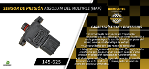 SENSOR MAP CHRYSLER-DODGE-HYUNDAI CARAVAN 145-625