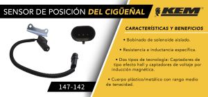 SENSOR DE CIGUEÃ‘AL CHRYSLER-DODGE-HYUNDAI RAM 1500 PICK-UP 147-142