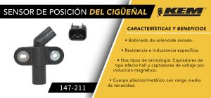 SENSOR DE CIGUEÃ‘AL FORD-LINCOLN-MERCURY ECONOLINE 147-211