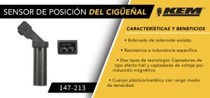 SENSOR DE CIGUEÃ‘AL FORD-LINCOLN-MERCURY FOCUS 147-213
