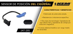 SENSOR DE CIGUEÑAL CHEVROLET-GMC-BUICK-CADILLAC ALERO 147-295