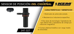 SENSOR DE CIGUEÃ‘AL CHRYSLER-DODGE-HYUNDAI 200 147-327