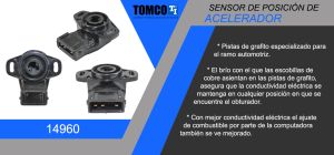 SENSOR DE ACELERACION (TPS) CHRYSLER-DODGE-HYUNDAI ATOS 14960